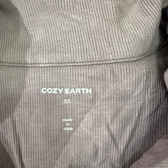 COZY EARTH BAMBOO RIB KNIT CLASSIC SS PJ TOP TWILIGHT - XS - Picture 3 of 4